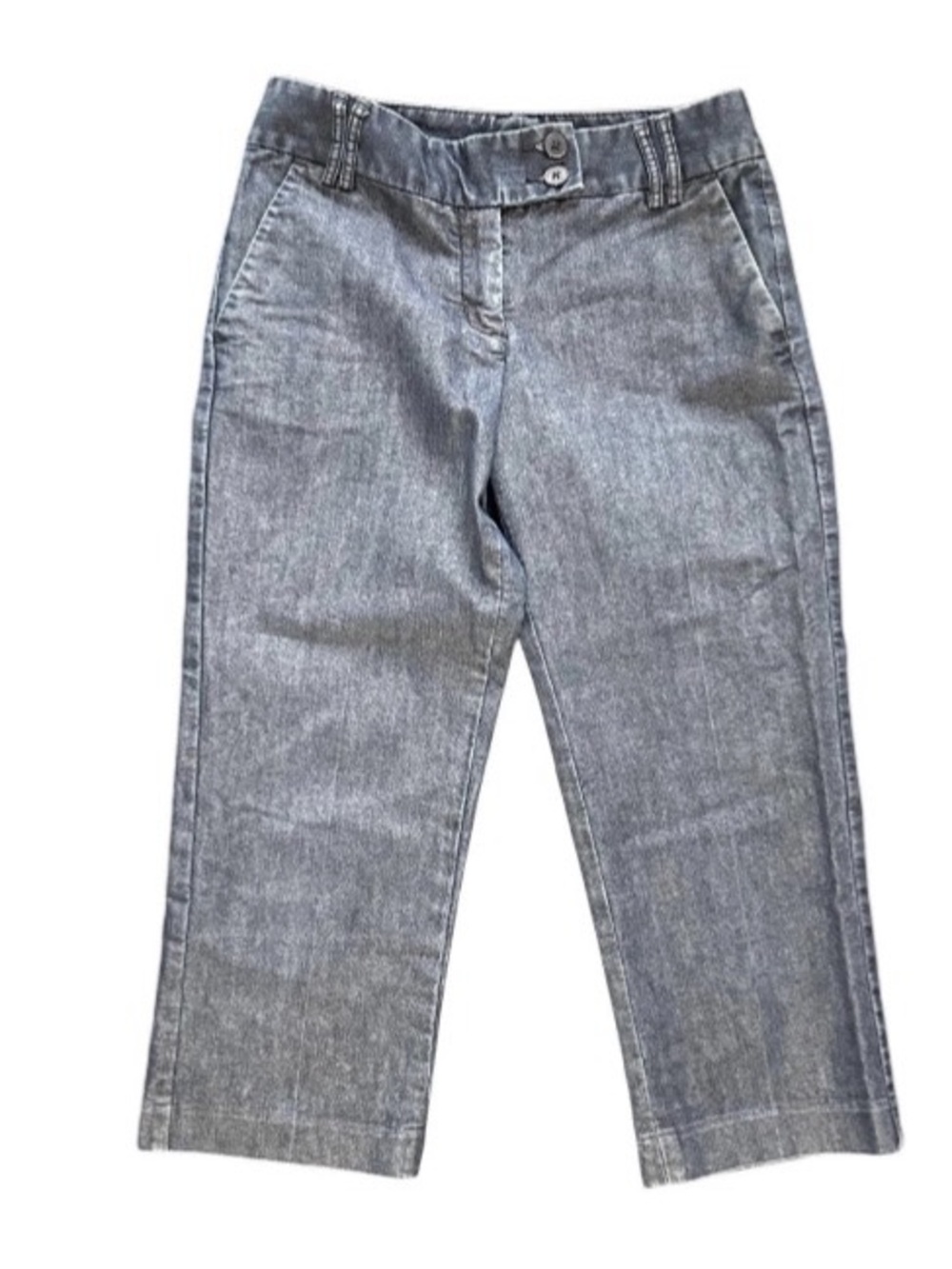Express Editor Cropped Jeans Dressy Casual Womens 0 Preppy 28 Waist Low Rise Y2K